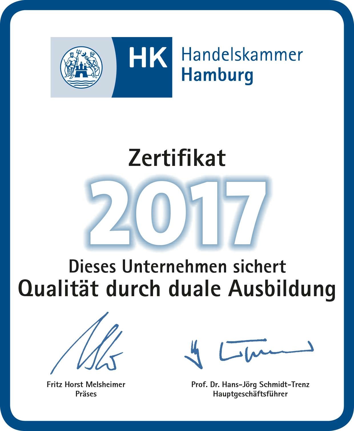 ACADEMY Fahrschule Partner Handelskammer Hamburg